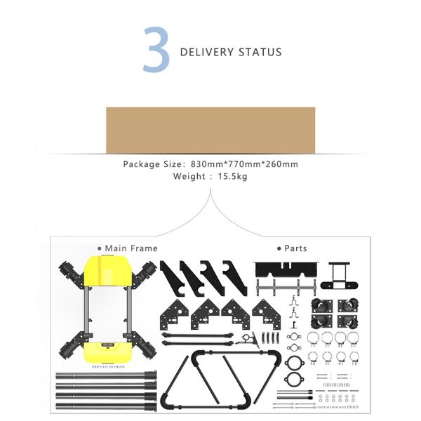 Vehículos aéreos no tripulados de cuatro ejes: Vehículos aéreos no tripulados para la protección de plantas