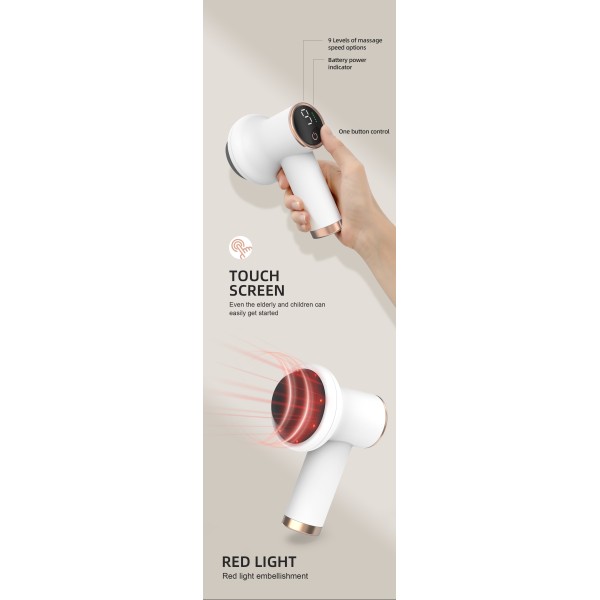 Cordless Handheld Massager with Deep Tissue Percussion Massager 9 Adjustable Speed Modes Body Massager Factory Customization