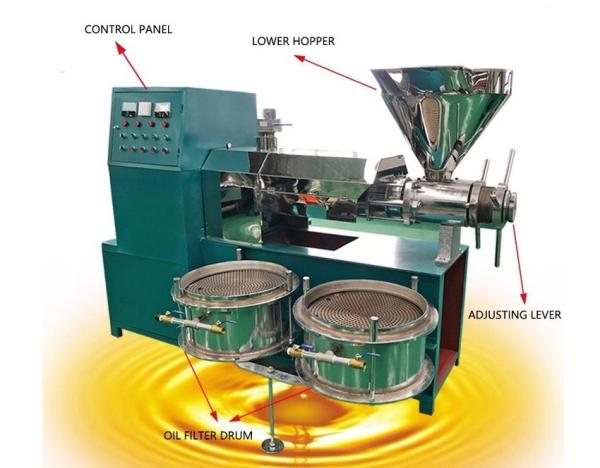 Contrat automatique de machine de presse d'huile de noix d'acier inoxydable