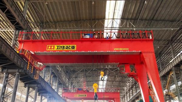 Customized BMG Type Double Girder Semi Gantry Crane 20 Ton