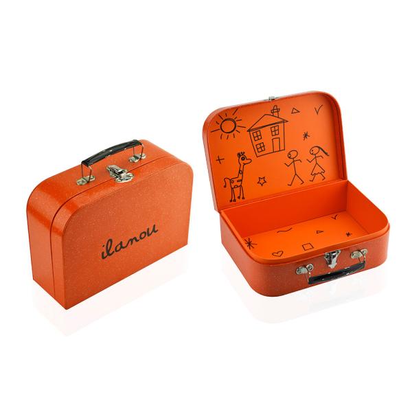 Customized Printing Cardboard Paper Packaging Suitcase Gift Box For Birthday Party
