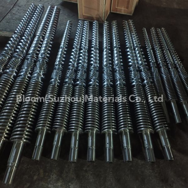 High-Accuracy 38CrMoAlA Conical Twin Screw Barrel for Progressive Compression in Plastic and Rubber Extrusion