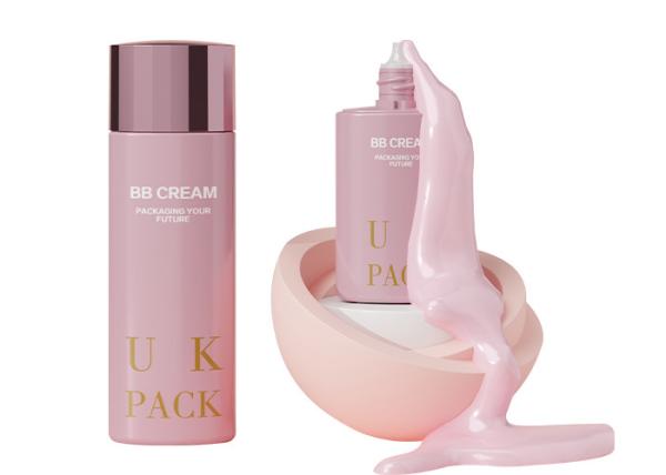 Bouteille de lotion solaire liquide de 30 ml et 50 ml avec capuchon spécial en forme de diamant Container de soin de la peau adapté aux voyages