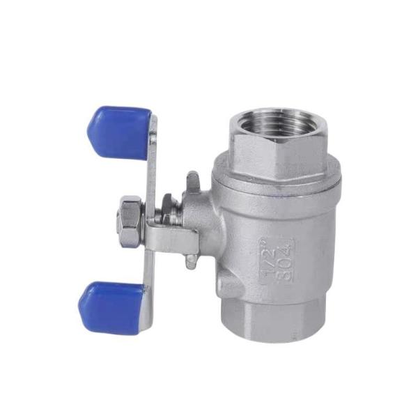 Nominal Pressure 1000 Wog 2PC Ball Valve with Female Thread and Butterfly Handle