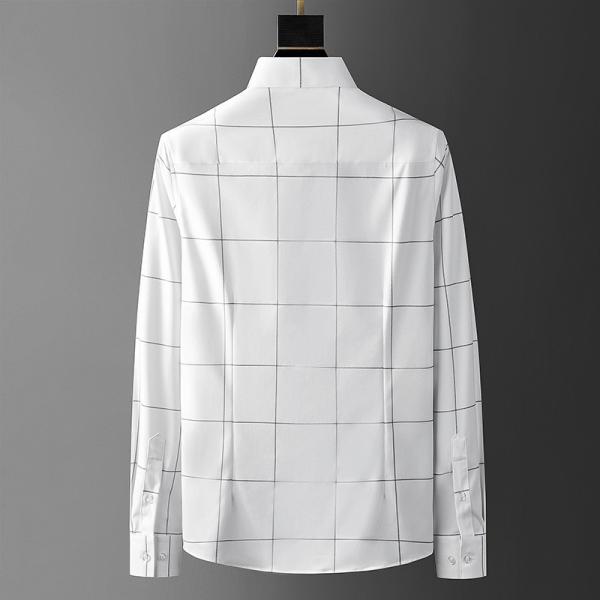 100% Cotton Men's Plaid Shirts Autumn Fashion Casual Large Size Long Sleeve Crop Shirt