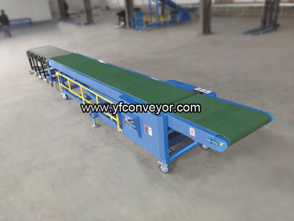 Telescopic truck loading conveyor/electric motor for conveyor belt/conveyor belt price