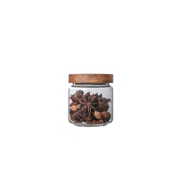 Large Capacity High Borosilicate Glass Storage Jar For Food Bean Spaghetti Coffee Bean