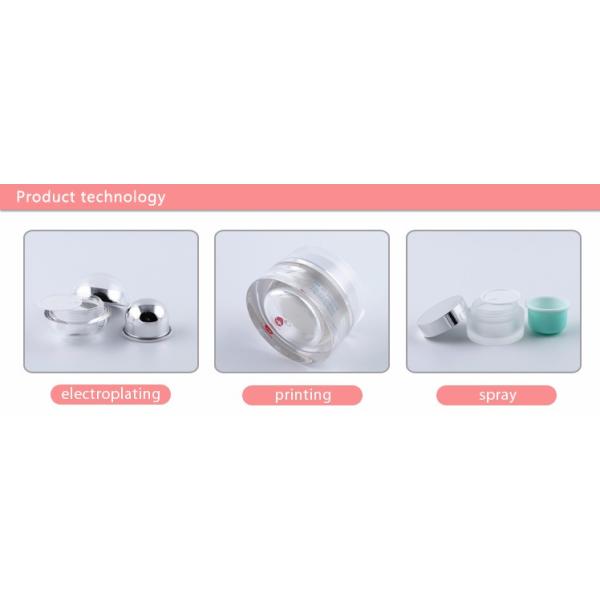 Nice Design Cosmetic Cream Jars And Bottles Acrylic Plastic Cosmetic Containers Premium Cosmetic Packaging
