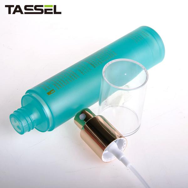 Colorful Multiple Capacity Empty Cosmetic Containers With Metal Sheathed Cream Pump