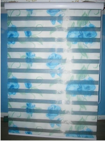 Patterned Zebra Jacquard Electric Roller Blind, Horizontal 3.0m