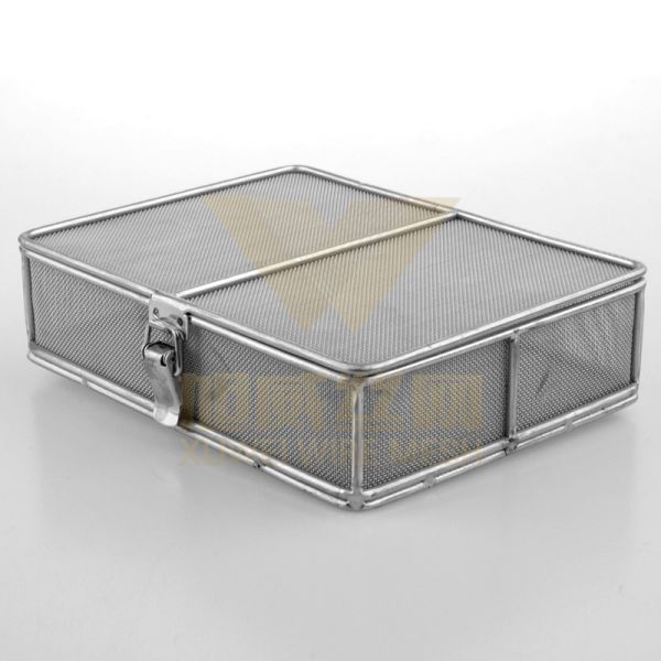 Premium Wire Mesh Basket | Ventilated Storage Basket with Locking Lid