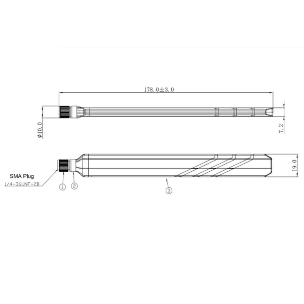 DVB-T Digital Video External Antenna with SMA Plug