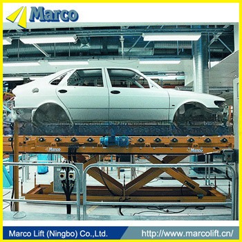 Maximize Space Utilization with Marco Twin Scissor Lift Table in Automobile Production Line
