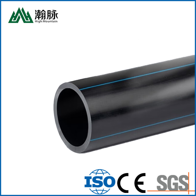 4 Водопроводы из HDPE Черные трубы для канализации из PE Поддержка настройки