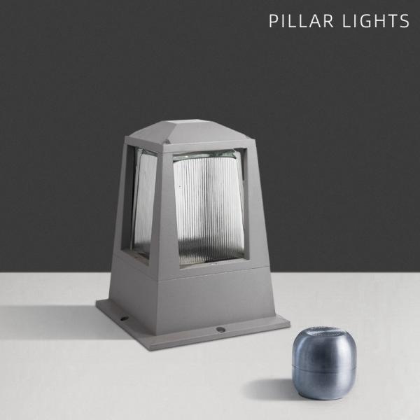 Column LED Pillar Lights Decor Outdoor 150x420MM Aluminum PC E27