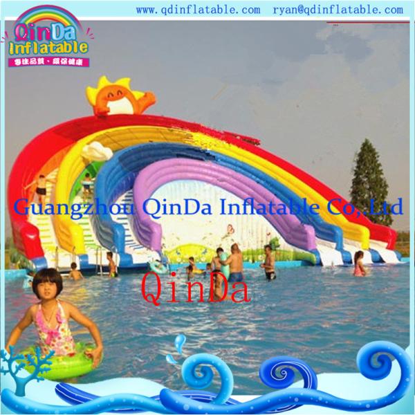 Guangzhou QinDa Inflatable Slide Inflatable Water Slide. Water Park. Water Pool Slide