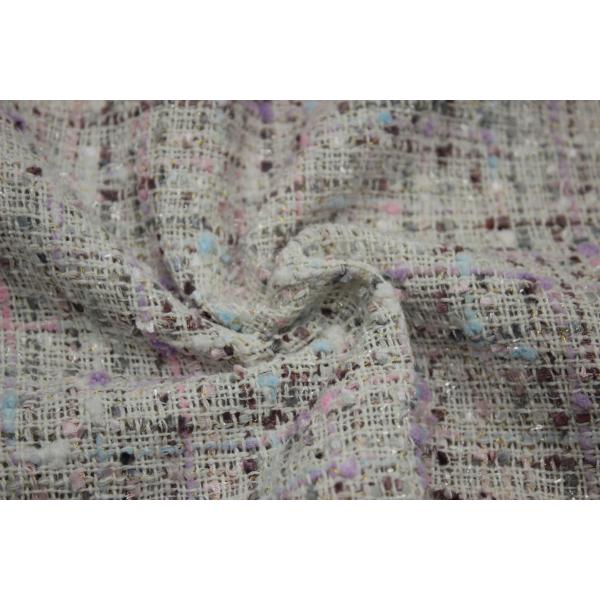 2024 New Factory Wholesale Spot Color Multi-coat  Tweed Woolen Polyester Fashion Decorative Fabric for Bag Women's Coat Clothing