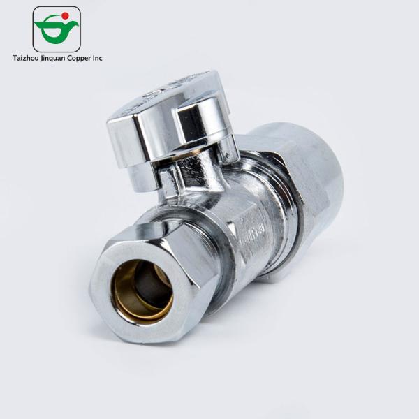 Female Male Thread BS4346 NBR5648 3/8''X1/2 Brass Stop Valve