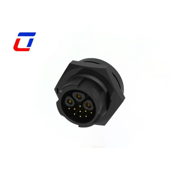 M19 Circular Connector 12 Pin TUV Certified Power Signal Multi Pin Connector Of 3+9