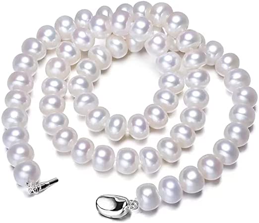 Top Fashion Stunning Bracelet and Stud Earrings Jewelry Set Freshwater Cultured Pearl for Women Handmade