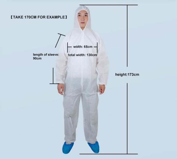 Ppe Medical Isolation Gown S-4XL Size For Work Protection