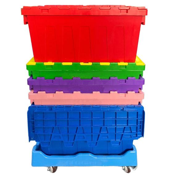Plastic  Dolly For Tote Boxes Stackable Industrial Warehouse