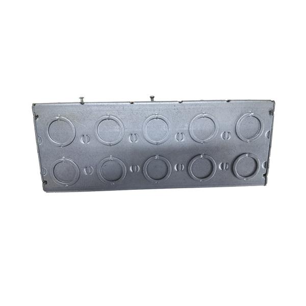 2 Gang 5 Gang Multi Gang Steel Conduit Box 1.60mm Thickness Pre Galvanized