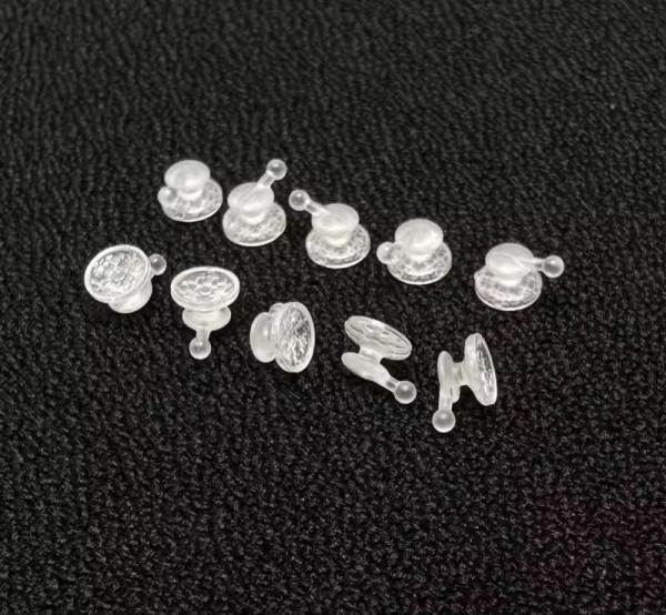 Botones de cerámica transparente para la lengua con gancho 10 pcs/pc