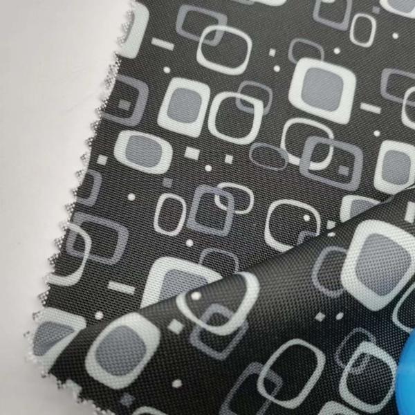 Printed Waterproof Pu Coated Polyester Oxford Cloth Fabric 130gsm 300DX300D