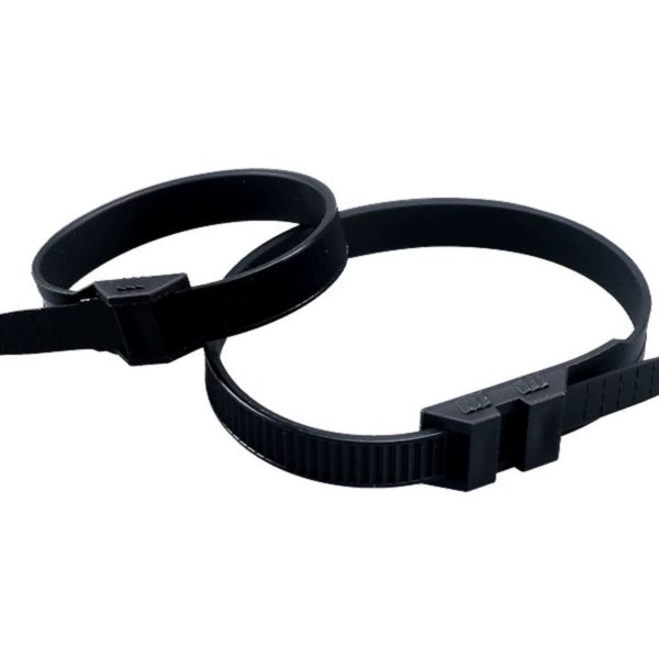 Eco Friendly Nylon Zip Ties Double Locking  Black 10 Inch 250mm Length