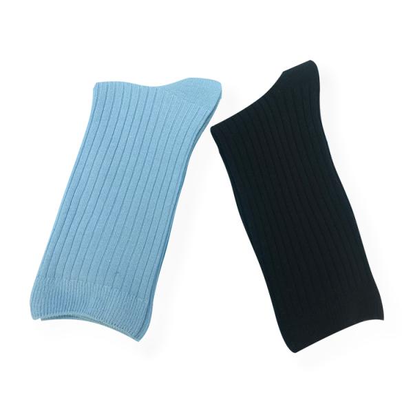 Weaving method Knitted Beauty Socks for Women 100% Cotton Double Cylinder Slouch Socks