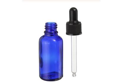 Garrafas de óleo essencial vazias azuis de 30 Ml com empacotamento conveniente do conta-gotas de vidro