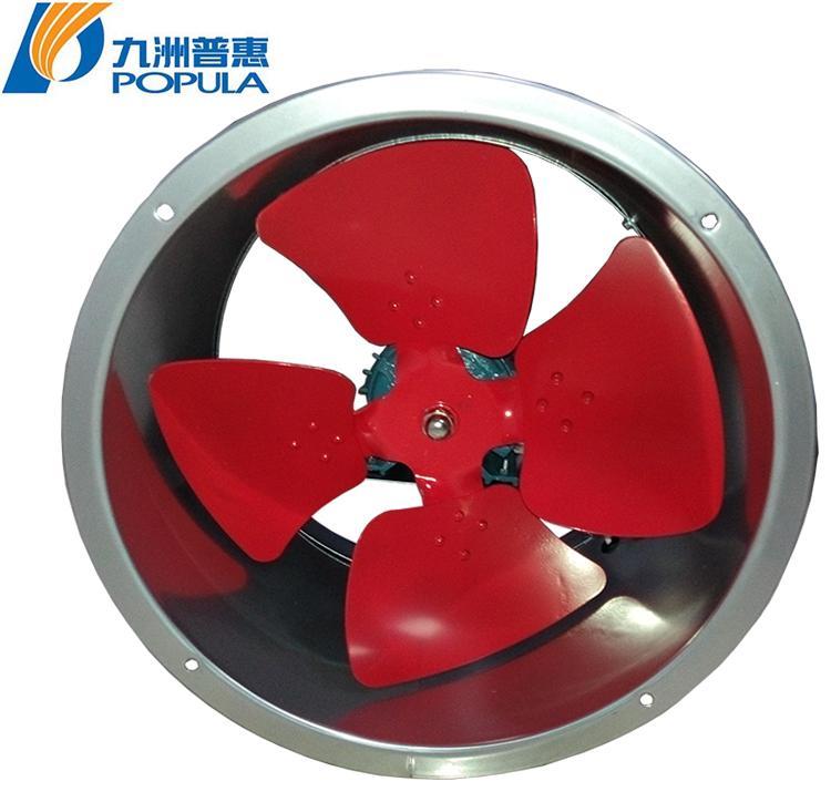 Twisted Blade Duct Axial Fan Flanged Casing Design Wall Mount for Industrial Ventilation