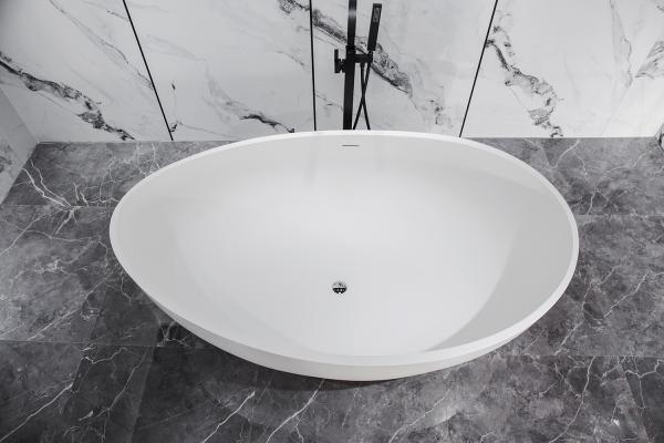 Freestanding Soaking Bathtub Stain Resistant Long Life Span