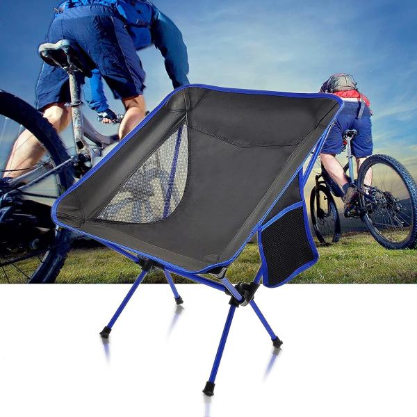 Oxford Quick Open Fishing Camping Folding Moon Chair, Mini Folding Camping Chair For Fishing