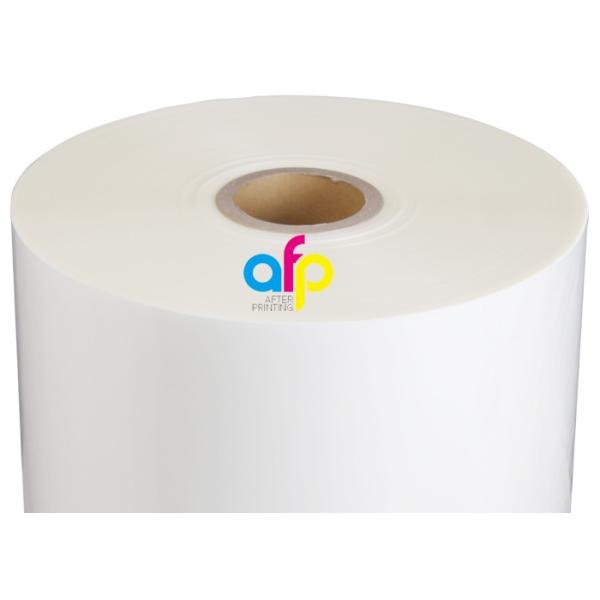 PET Base BOPP Laminating Roll Film , Multiple Extrusion Clear Thermal Laminate Roll