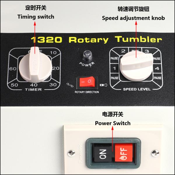 16kg Rotary Tumbler Jewelry Polisher With Timer 580W For Studio And Small Jewelry