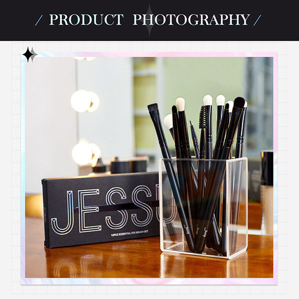 Mixed Hair Black 12pcs Jessup Makeup Brushes Set