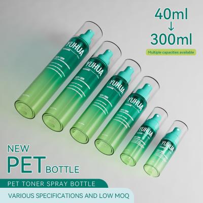 Silk Screen Printing PET Spray Bottle with Fine Mist Spray Pattern