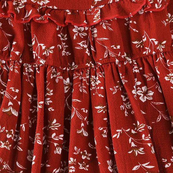 Spring Children'S Long Sleeved Floral Princess Dresses Girl'S Dress