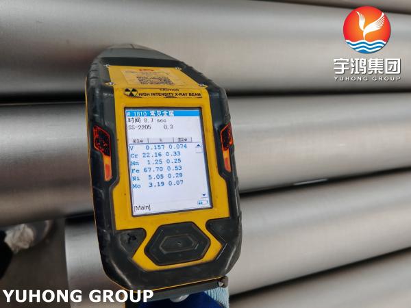 Tuyau en acier inoxydable duplex ASTM A790 S32205 pour l'industrie pétrolière et gazière