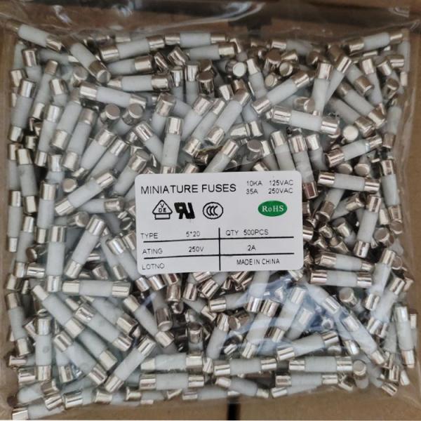 250VAC 250VDC 300VAC 300VDC 500VAC 500VDC 600VAC 700VAC 0.2A to 30A 5kA Fast Acting 5x20mm Ceramic Fuse