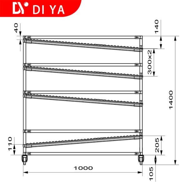 Étagère du système de rack de tuyauterie industriel