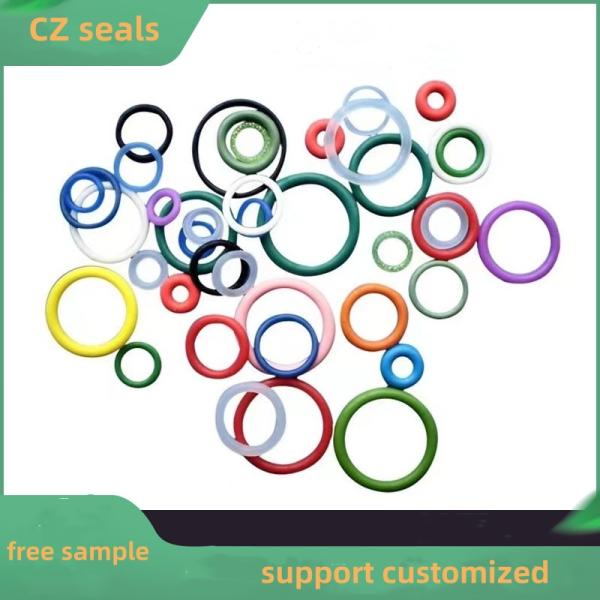 Good Quality Heat-Resistant FKM NBR HNBR FFKM Rubber Seals Fireproof Washer Rubber O Ring customized color