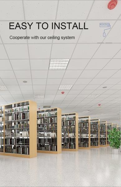 595x595mm 600x600mm 603x603mm Fireproof PVC Gypsum Ceiling Board Waterproof False Ceiling Panel for Hotel Interior Decoration