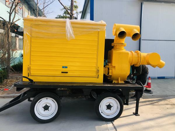 Anti-inundação Anti-seca Diesel motor bomba de água trailer móvel montado