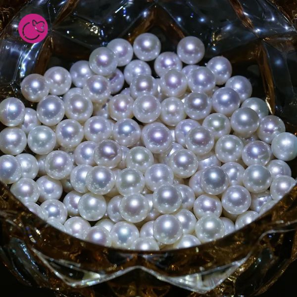 Freshwater Cultured Genuine 7-8mm White Rice Loose Pearl Wholesale for DIY Jewelry