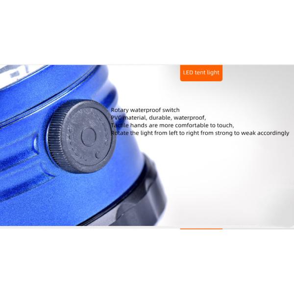 Adjustable Brightness LED Camping Lamp 5LM/W 3.7V Portable 30000 Hours