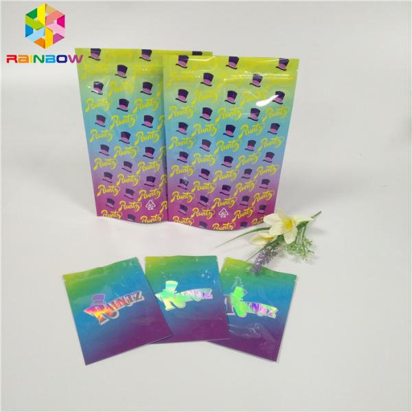 Smell Proof Foil Pouch Packaging Runtz Bags Cookies / Pill / Gummy Bear Application