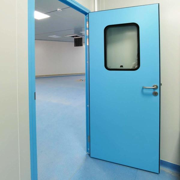 Portas giratórias modulares hermeticamente fechadas para hospital